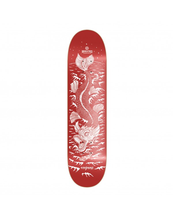 BDSKATECO skate deckSEBAS S. Artist Series model Leviathan red color